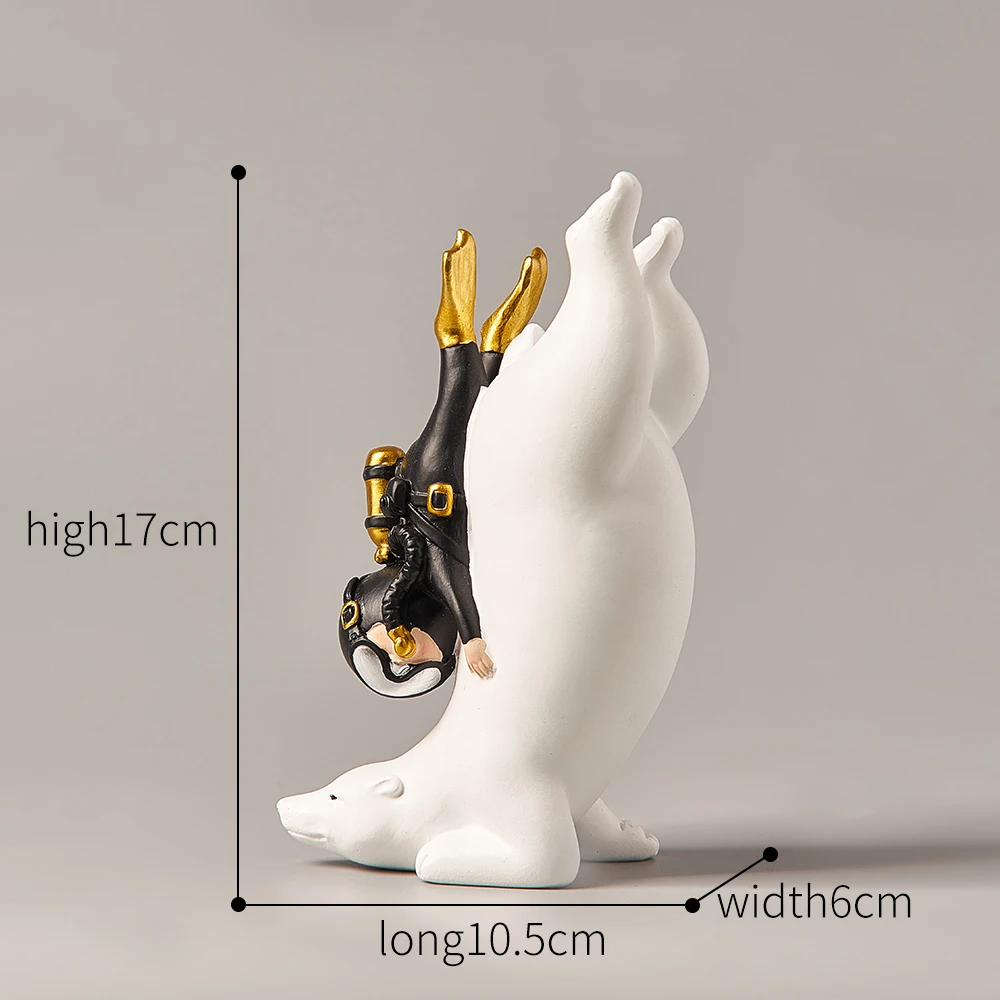 Resin Diver Figurines Home Decoration Accessories Cute Dolphin Statue Decoration Children's Room Desk Decoration Birthday Gifts
Resin Diver Figurines Home Decoration Accessories Cute Dolphin Statue Decoration Children's Room Desk Decoration Birthday Gifts