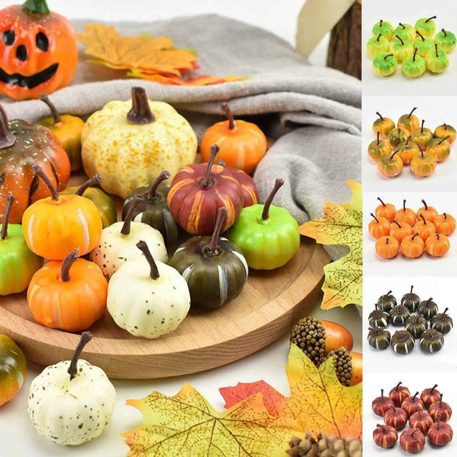 10pcs Mini Artificial Pumpkins Fake Simulation Vegetable Fruit Halloween Home Party Decor Thanksgiving Table Decoration
10pcs Mini Artificial Pumpkins Fake Simulation Vegetable Fruit Halloween Home Party Decor Thanksgiving Table Decoration