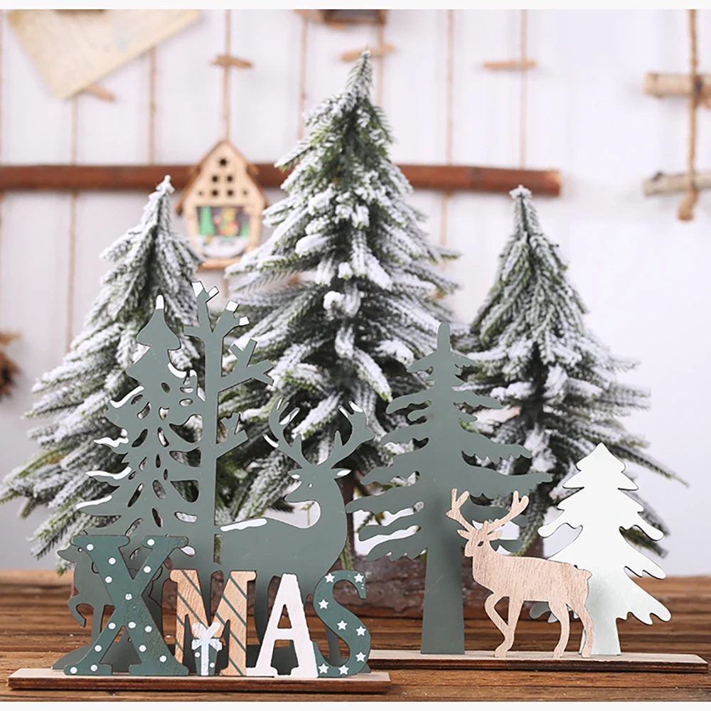 Wooden Crafts Xmas Tree Elk Christmas Decorations Cartoon Home Decor Gifts Christmas New Year Ornaments Decoration Noel
Wooden Crafts Xmas Tree Elk Christmas Decorations Cartoon Home Decor Gifts Christmas New Year Ornaments Decoration Noel