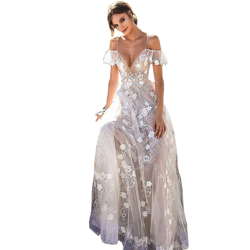 Sexy V-neck Suspender Dress Long Newest Backless Floral Lace Dresses Women Evening Dress Elegant England Off The Shoulder Dress
Sexy V-neck Suspender Dress Long Newest Backless Floral Lace Dresses Women Evening Dress Elegant England Off The Shoulder Dress