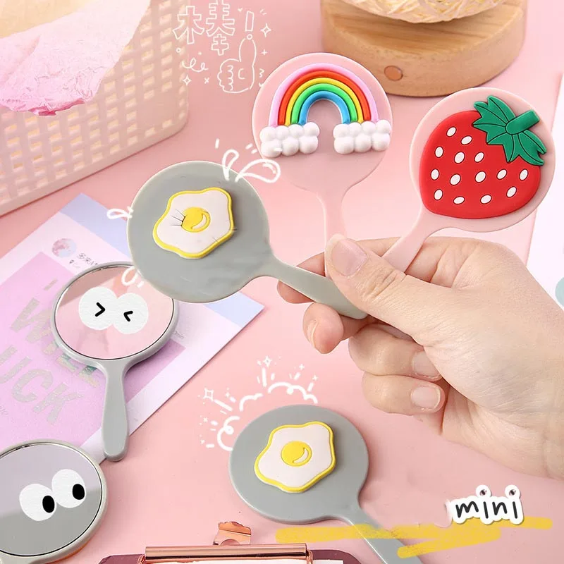 Cute Mini Handheld Cosmetic Mirror Dressing Salon Barbers Beauty Hair Hairdressers Cartoon Decorative Mirror With Handle
Cute Mini Handheld Cosmetic Mirror Dressing Salon Barbers Beauty Hair Hairdressers Cartoon Decorative Mirror With Handle
