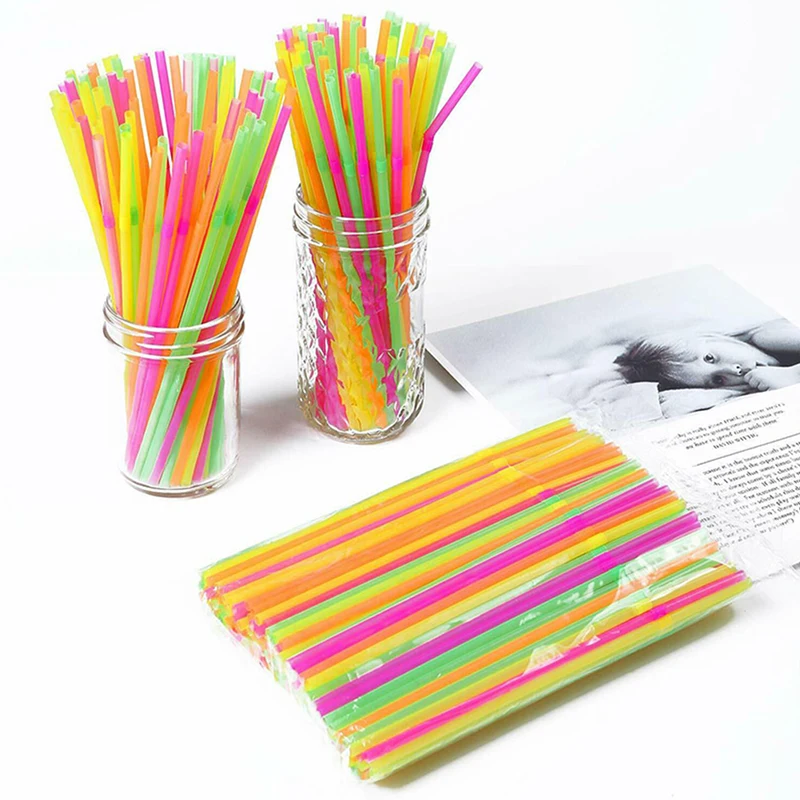 100Pcs Fluorescent Plastic Bendable Drinking Straws Disposable Beverage Straws Wedding Decor Mixed Colors Party Supplies Cheap
100Pcs Fluorescent Plastic Bendable Drinking Straws Disposable Beverage Straws Wedding Decor Mixed Colors Party Supplies Cheap