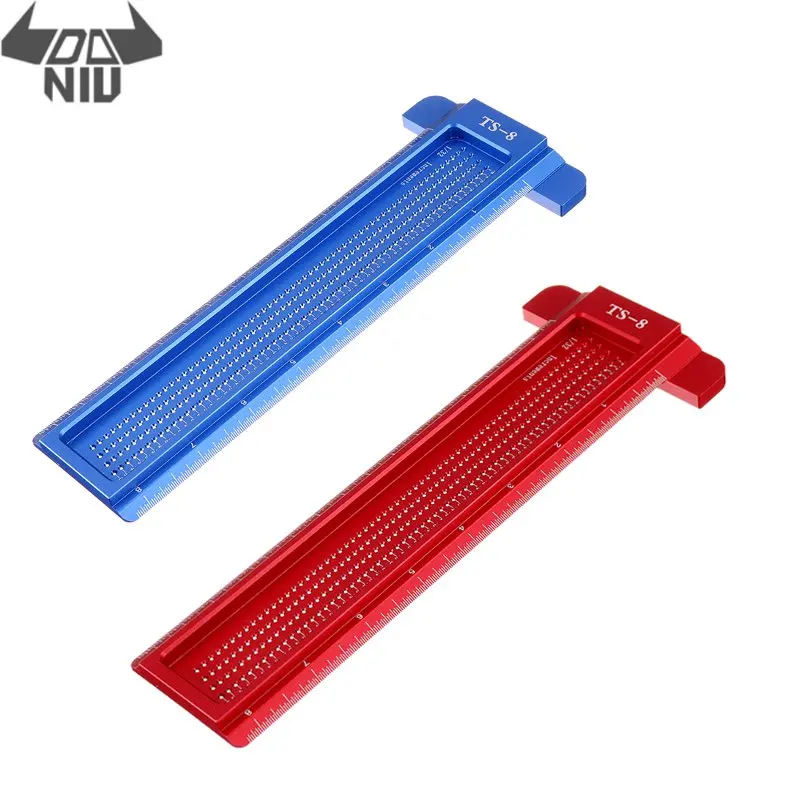 DANIU 8 Inch Hole Precision Marking T Ruler Aluminum Alloy Hole Positioning Measuring Ruler Woodworking Scriber Scribing Tool
DANIU 8 Inch Hole Precision Marking T Ruler Aluminum Alloy Hole Positioning Measuring Ruler Woodworking Scriber Scribing Tool