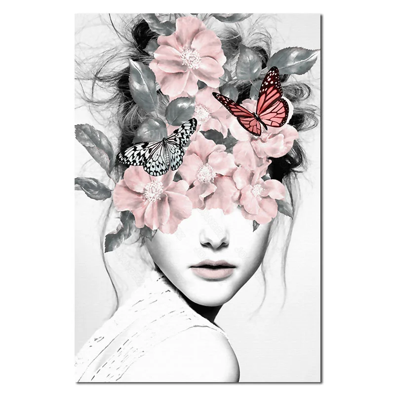 Beauty Head Flower Design Modern Style Canvas Material Personality Background Decorative Painting Living Room Wall Decorative
Beauty Head Flower Design Modern Style Canvas Material Personality Background Decorative Painting Living Room Wall Decorative