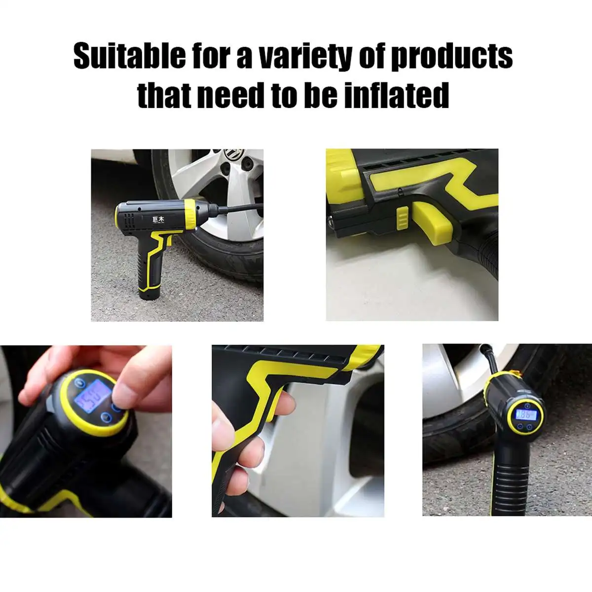 120W Handheld Air Pump Intelligent Digital Charging Wireless Car Air Pump Tire Pump Inflator Electric Smart Car Air Compressor
120W Handheld Air Pump Intelligent Digital Charging Wireless Car Air Pump Tire Pump Inflator Electric Smart Car Air Compressor