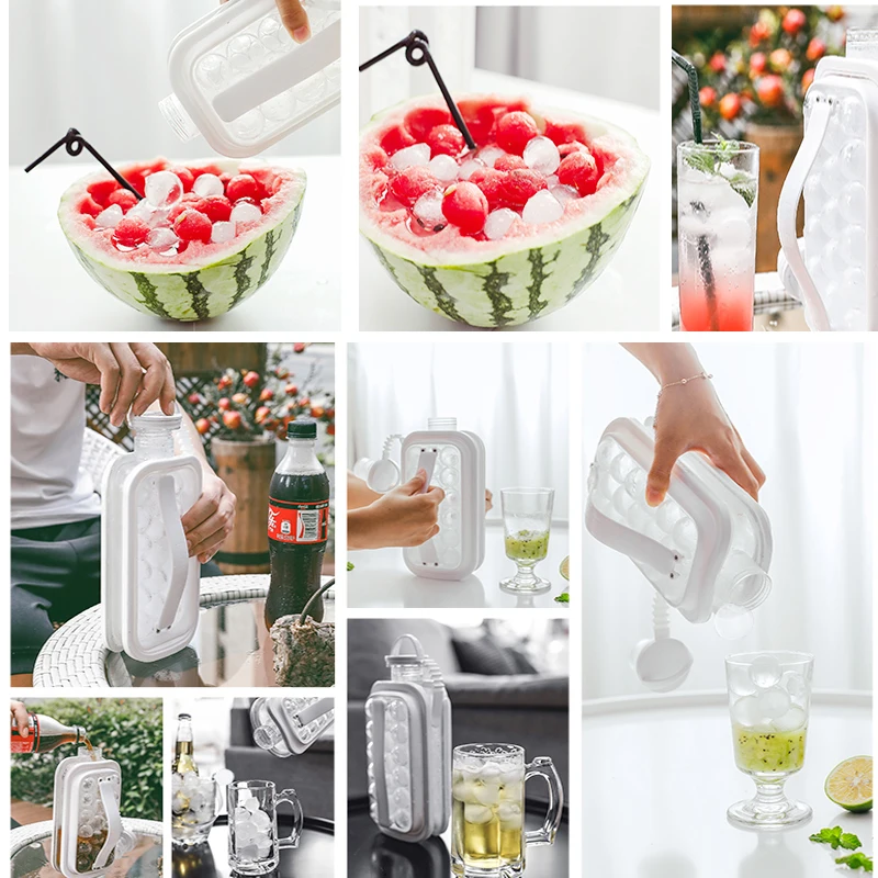 2 In 1 Ice Ball Maker Portable Creative Ice Bottle Cubic Container Ice Cube bag Round Tray DIY Iattice Kettle Bar Kitchen Tool
2 In 1 Ice Ball Maker Portable Creative Ice Bottle Cubic Container Ice Cube bag Round Tray DIY Iattice Kettle Bar Kitchen Tool