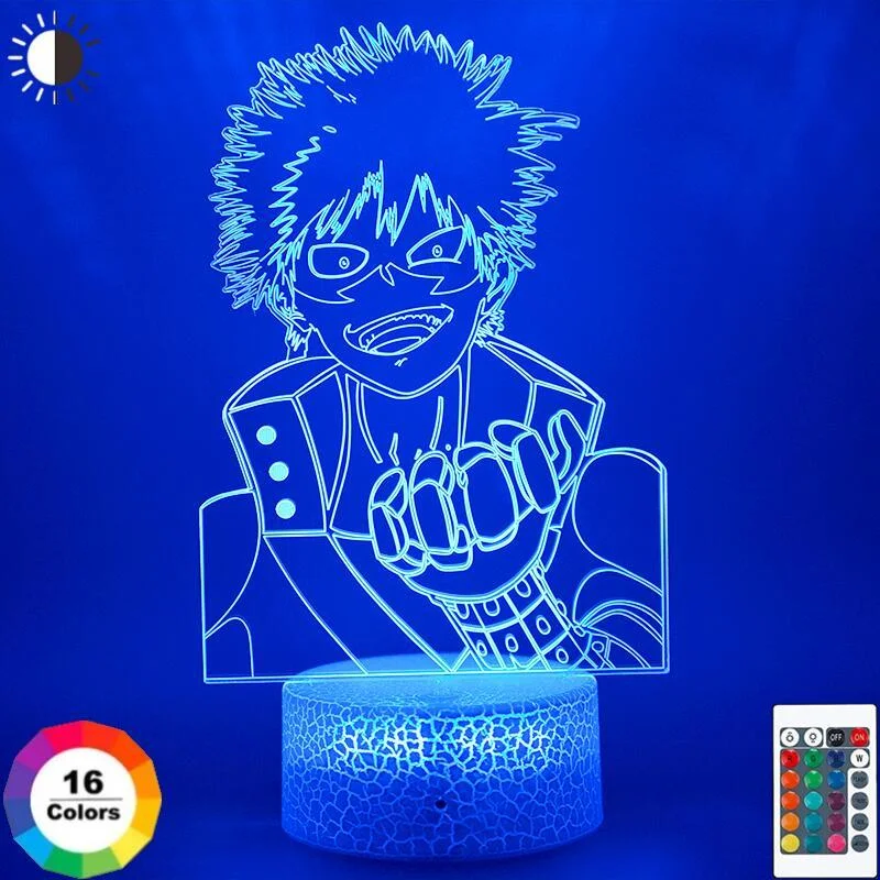 3d-светильник с аниме-фигуркой моя геройская академия, Katsuki Bakugo для спальни, дня рождения, рождественский подарок, манга, акриловая настольна...
3d-светильник с аниме-фигуркой моя геройская академия, Katsuki Bakugo для спальни, дня рождения, рождественский подарок, манга, акриловая настольна...