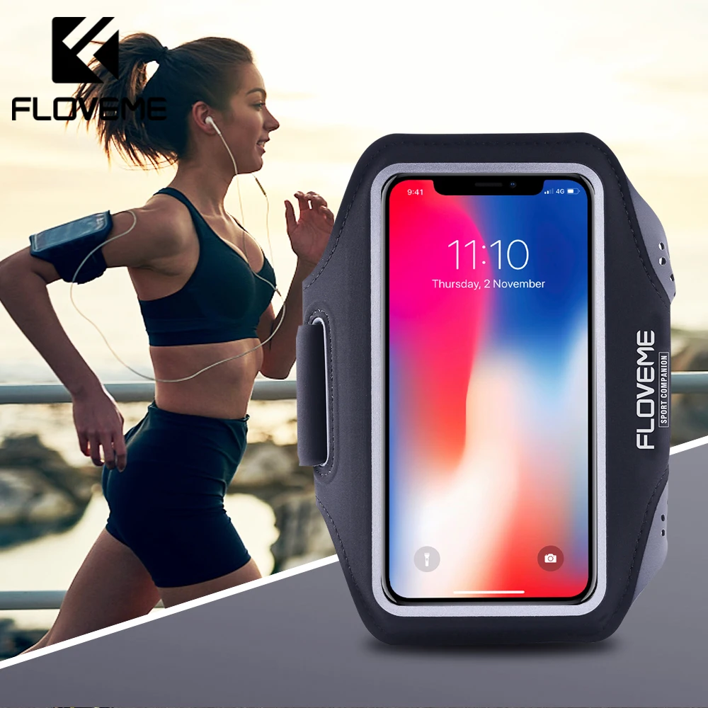 FLOVEME спортивная повязка на руку для телефона наручный ремень универсальный