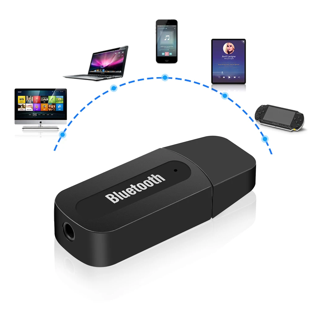 Bluetooth AUX мини музыкальный ресивер USB адаптер беспроводной стерео аудио для IPhone
