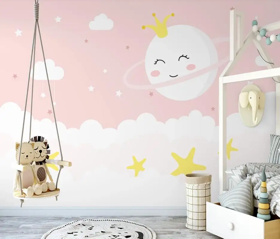 AINYOOUSEM Pink starry moon child princess room background wall wallpaper papel de parede 3d wallpaper wallpapers stickers
AINYOOUSEM Pink starry moon child princess room background wall wallpaper papel de parede 3d wallpaper wallpapers stickers