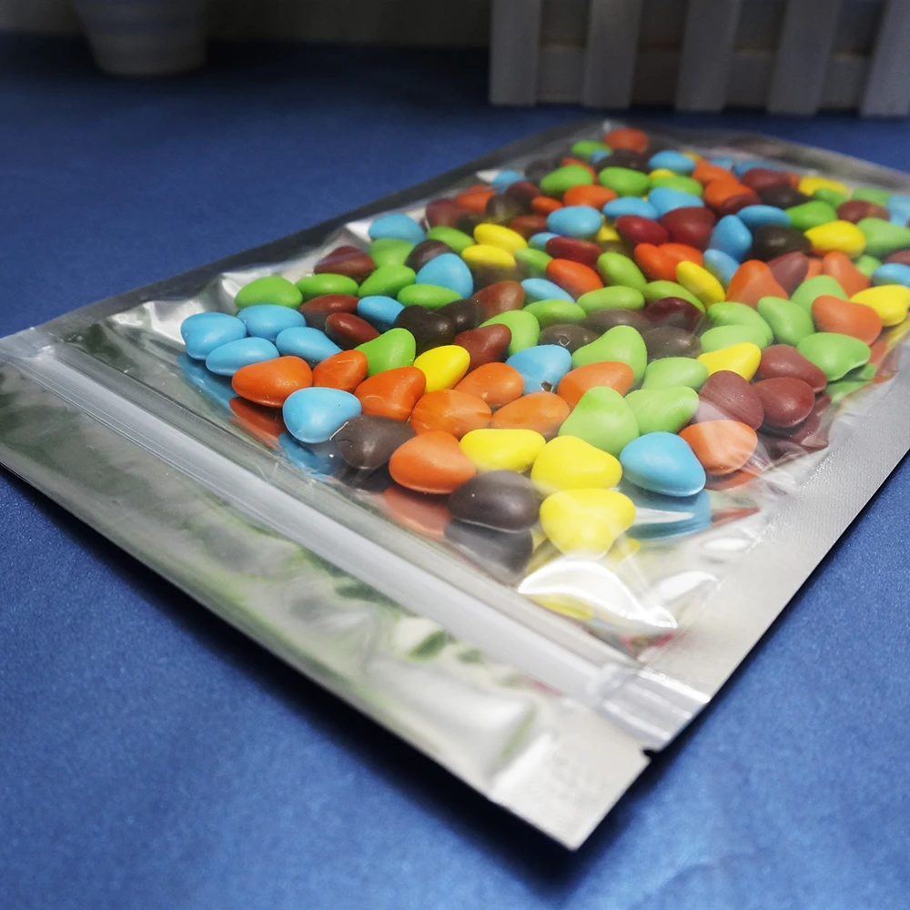 10X17.5CM,100 X Translucent plating Aluminium foil Zip Lock Bag-Silver Metallic aluminium & front clear Resealable plastic pouch
10X17.5CM,100 X Translucent plating Aluminium foil Zip Lock Bag-Silver Metallic aluminium & front clear Resealable plastic pouch