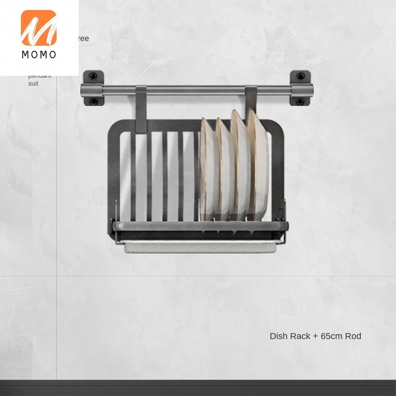 Kitchen Rack Wall-Mounted Punch-Free Knife Rack Seasoning Rack Bowl Rack Hanging Rod Rack Combination Hanging Kit Storage Rack 
Kitchen Rack Wall-Mounted Punch-Free Knife Rack Seasoning Rack Bowl Rack Hanging Rod Rack Combination Hanging Kit Storage Rack