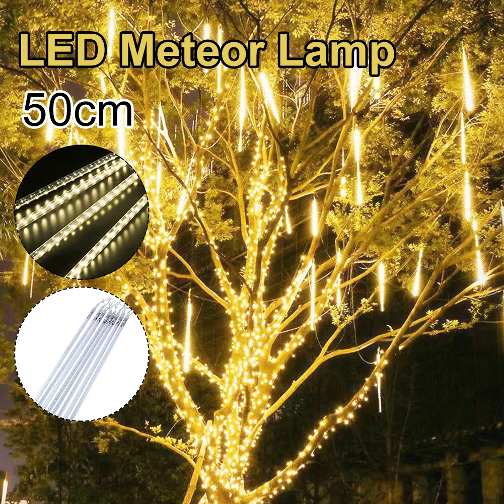 2022 New Year Decorations 8Pcs Meteor Shower LED Lights Lamp 50cm Falling Waterproof Fairy String Lights Christmas
2022 New Year Decorations 8Pcs Meteor Shower LED Lights Lamp 50cm Falling Waterproof Fairy String Lights Christmas