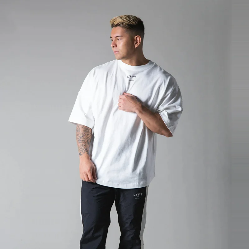 Cotton Short-Sleeved T-Shirt Fitness Loose Big Size Tees Brand Streetwear Men's Short Sleeve Summer New Fashion Casual Wear 
Cotton Short-Sleeved T-Shirt Fitness Loose Big Size Tees Brand Streetwear Men's Short Sleeve Summer New Fashion Casual Wear