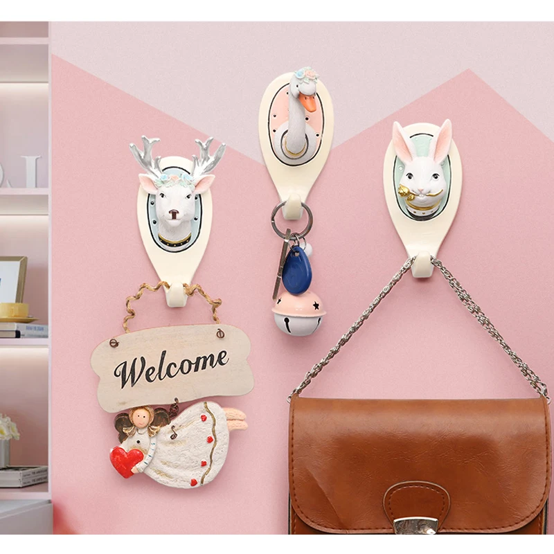 Decorative Hook Animal Head Hanger Wall Decoration Elk Rabbit Cat Swan Living Room Coat Clothes Rack Hanger
Decorative Hook Animal Head Hanger Wall Decoration Elk Rabbit Cat Swan Living Room Coat Clothes Rack Hanger