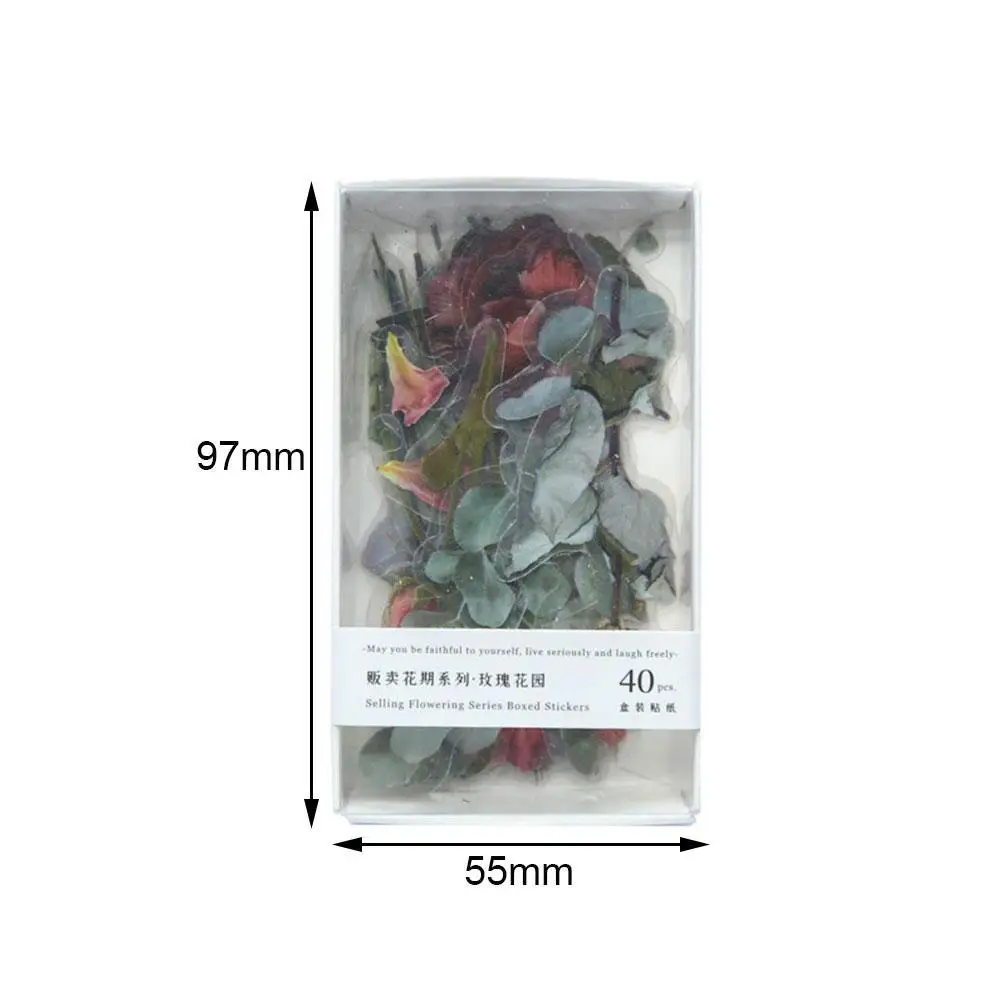 40Pcs Selling Flower Season Series Boxed Sticker Creative Floral Journal Materials Decorative Sticker Journaling Stationery
40Pcs Selling Flower Season Series Boxed Sticker Creative Floral Journal Materials Decorative Sticker Journaling Stationery