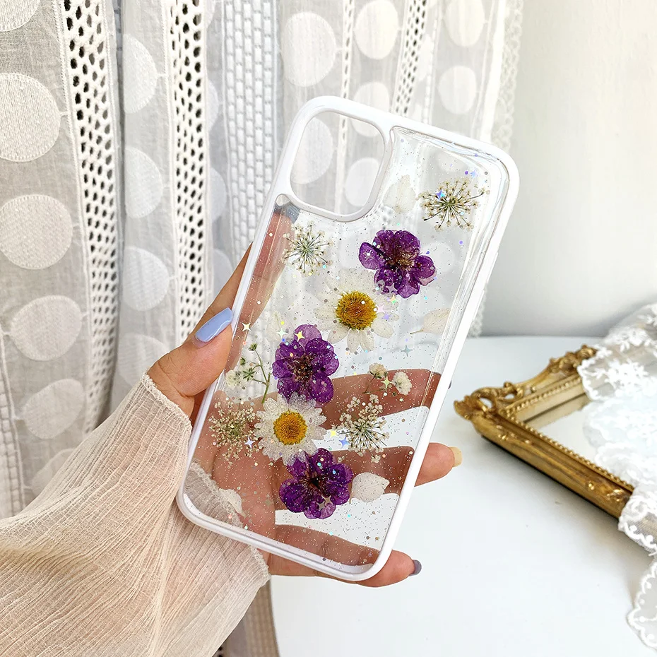 Qianliyao Real Dry Flower Phone Case For iPhone 8 7 Plus Case For iPhone 12 11 Pro X XR XS MAX Se Soft Glitter Clear Back Cover
Qianliyao Real Dry Flower Phone Case For iPhone 8 7 Plus Case For iPhone 12 11 Pro X XR XS MAX Se Soft Glitter Clear Back Cover