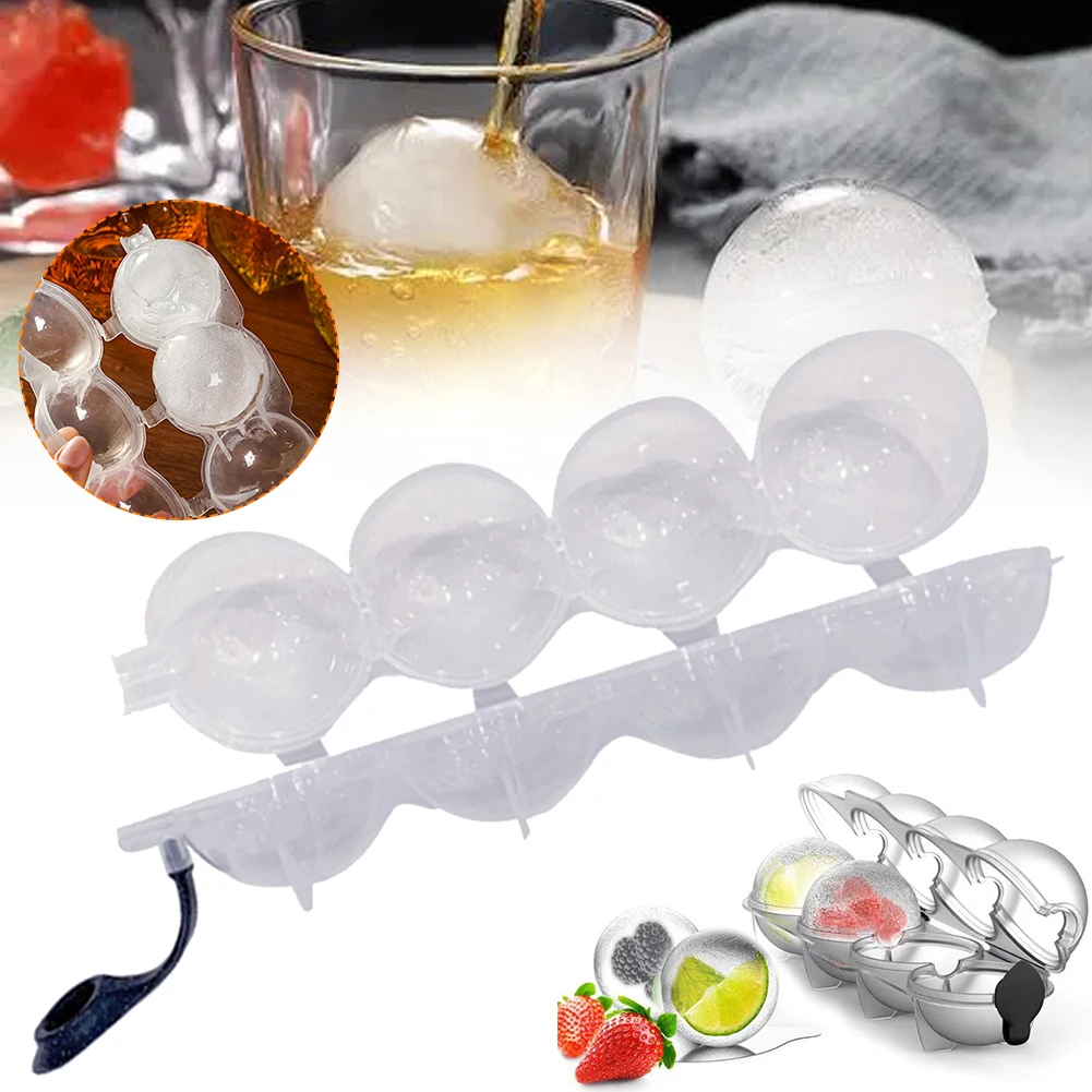 Top Ice Ball Maker Mold Silicone Food-grade Ice Cube Tray Whiskey 4 Cavity Big Ice Balls Cube for Freezer Bar Accessories Tool
Top Ice Ball Maker Mold Silicone Food-grade Ice Cube Tray Whiskey 4 Cavity Big Ice Balls Cube for Freezer Bar Accessories Tool