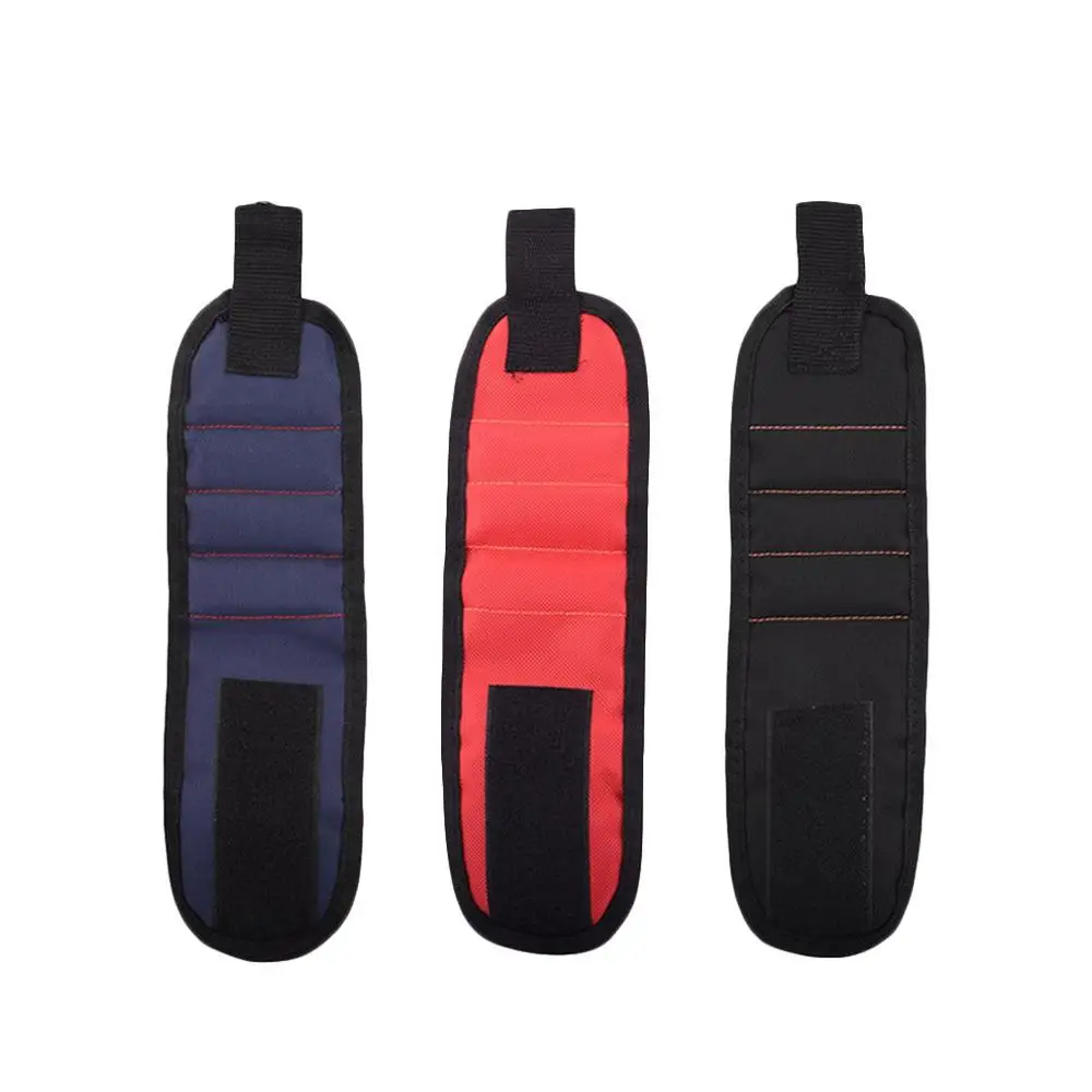 Magnetic Wristband Portable Tool Bag Magnet Electrician Wrist Belt Screws Nails Drill Bits Bracelet For Repair | Инструменты