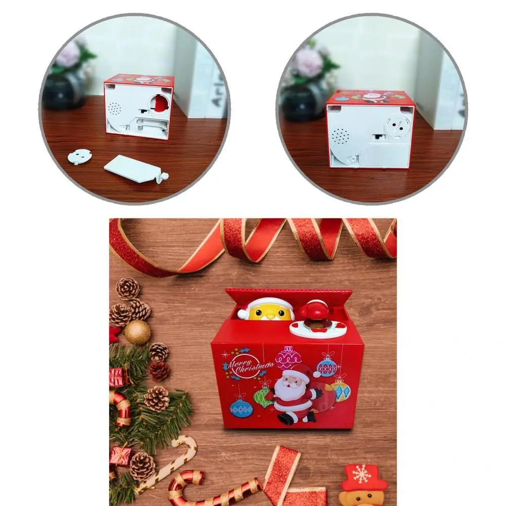 Long Lasting Lightweight Electric Santa Claus Stealing Coin Box for Children
Long Lasting Lightweight Electric Santa Claus Stealing Coin Box for Children