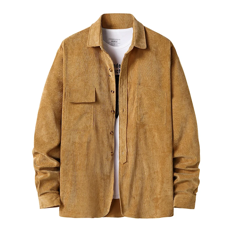 2021Casual Solid Color Buttons Large Size Top for Men Fashion Men Fall Winter Shirt Long Sleeve Lapel Cardigan Coat
2021Casual Solid Color Buttons Large Size Top for Men Fashion Men Fall Winter Shirt Long Sleeve Lapel Cardigan Coat