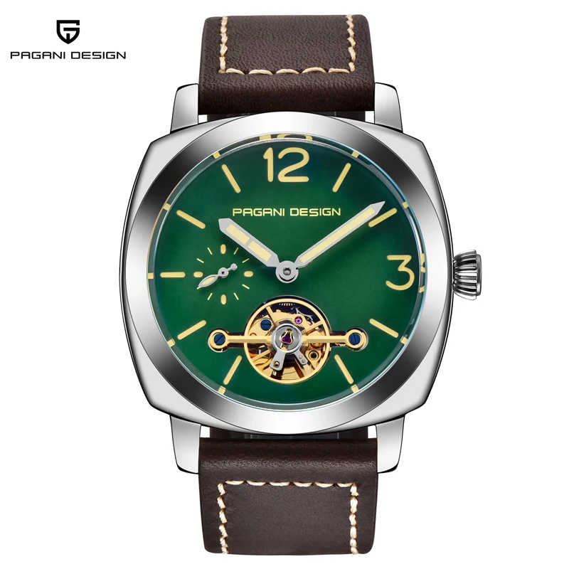 PAGANI DESIGN PD 2769 Men`s Watch Mechanical Tourbillon Watches C3 Luminous Clock Skeleton Automatic Wristwatch 316L Square Case
PAGANI DESIGN PD 2769 Men`s Watch Mechanical Tourbillon Watches C3 Luminous Clock Skeleton Automatic Wristwatch 316L Square Case