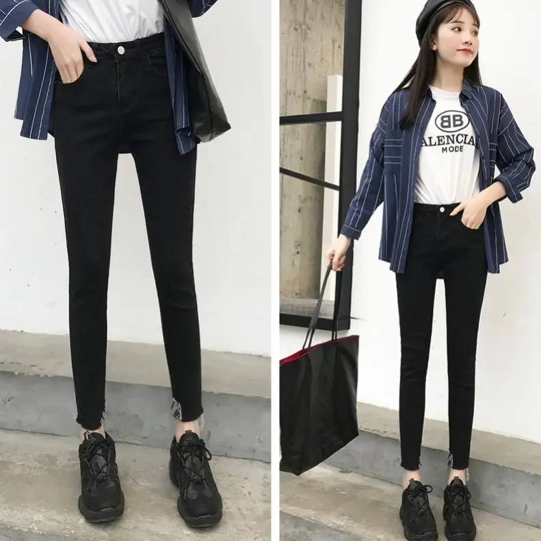 Jeans Women Pants Spring And Autumn 2020 New Korean Style Cropped Pants High Waist Skinny Pencil Pants
Jeans Women Pants Spring And Autumn 2020 New Korean Style Cropped Pants High Waist Skinny Pencil Pants
