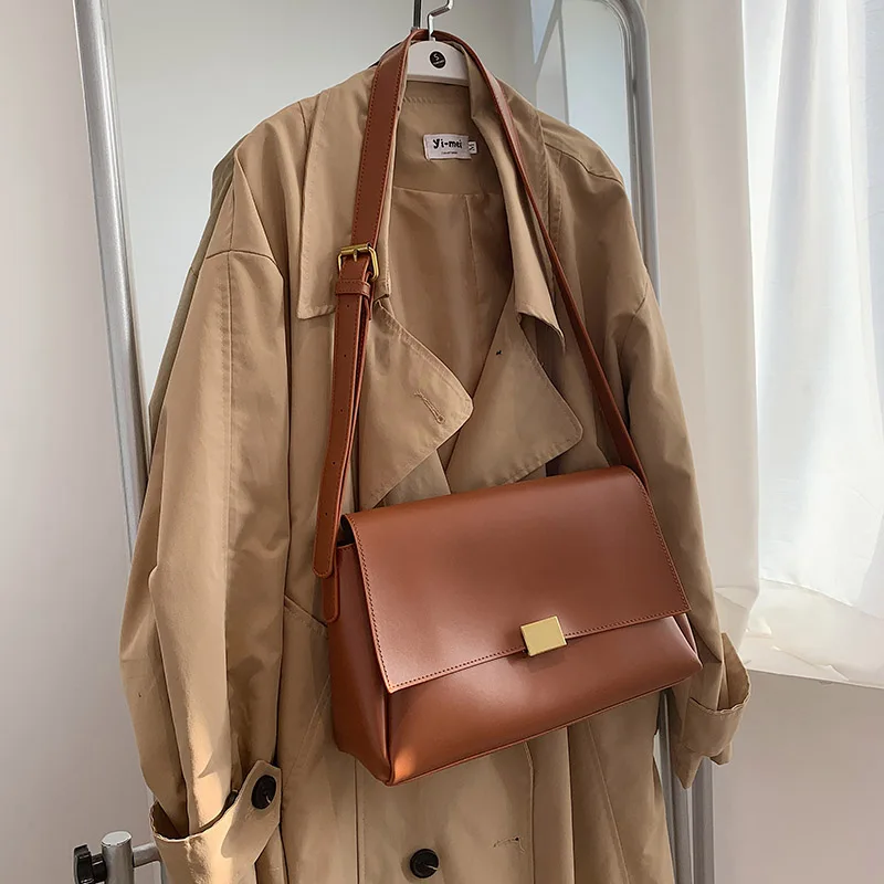 Big Solid Color Leather Crossbody Shoulder Bags for Women 2021 New Fashion Simple Women's Bag Branded Trend Handbag and Purses
Big Solid Color Leather Crossbody Shoulder Bags for Women 2021 New Fashion Simple Women's Bag Branded Trend Handbag and Purses