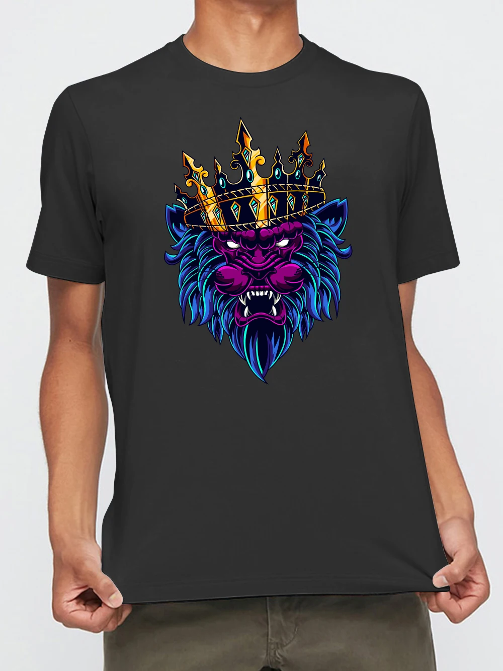Lion Totem Men's T Shirt Men 2021 Summer Fashion Streetwear Short Sleeve T-shirt For Teens Women Harajuku 100% Cotton T-shirt 
Lion Totem Men's T Shirt Men 2021 Summer Fashion Streetwear Short Sleeve T-shirt For Teens Women Harajuku 100% Cotton T-shirt