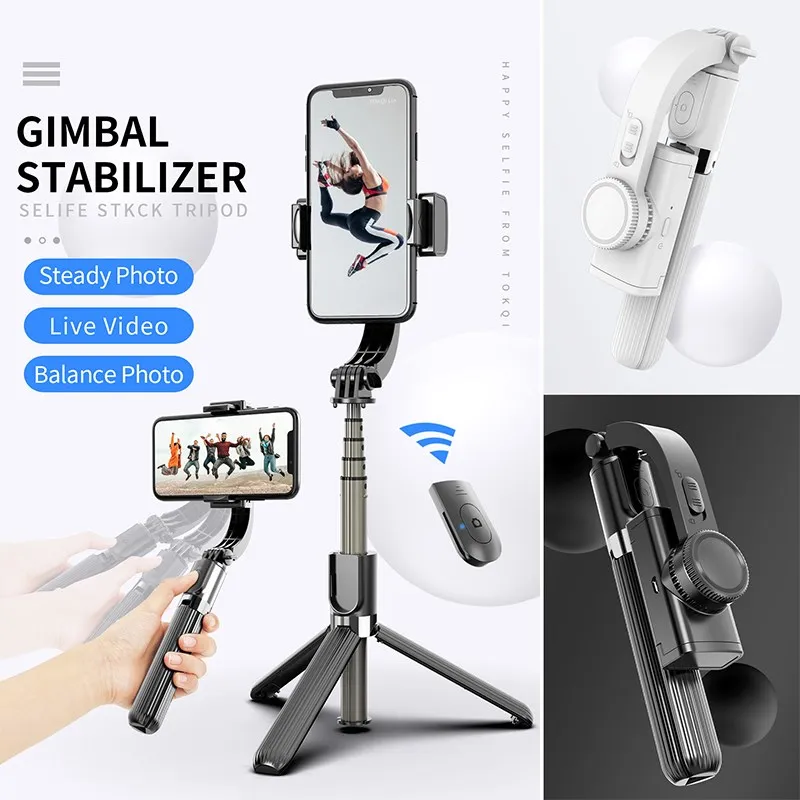 Selfie Gimbal Stabilizer for Phone Automatic Balance Selfie Stick Tripod with Bluetooth-compatible Remote for Smartphone Camera
Selfie Gimbal Stabilizer for Phone Automatic Balance Selfie Stick Tripod with Bluetooth-compatible Remote for Smartphone Camera