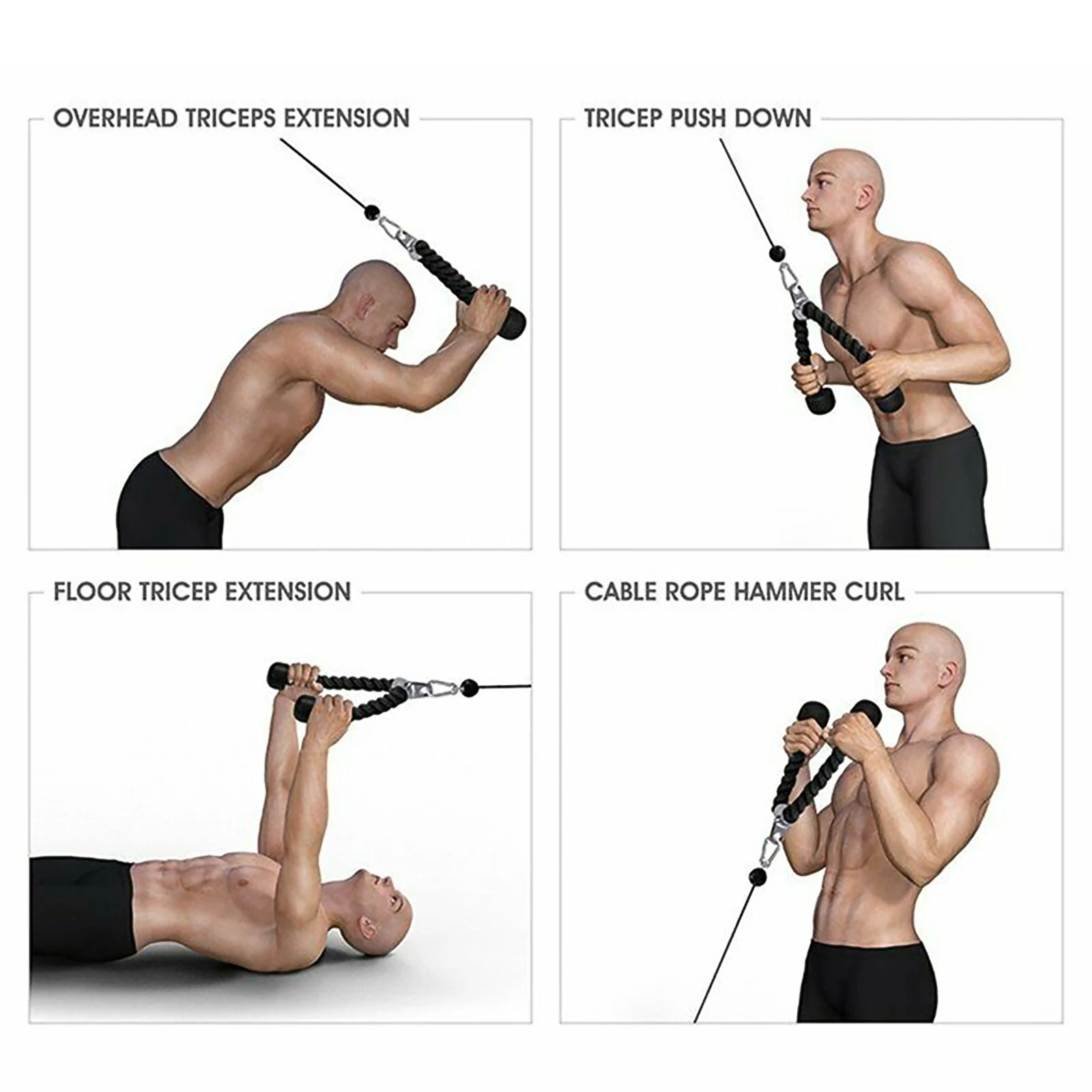 Gym Pull Ropee Heavy Duty Tricep Rope Fitness Body Building Abdominal Crunches Cable Pull Down Laterals Biceps Muscle Training
Gym Pull Ropee Heavy Duty Tricep Rope Fitness Body Building Abdominal Crunches Cable Pull Down Laterals Biceps Muscle Training