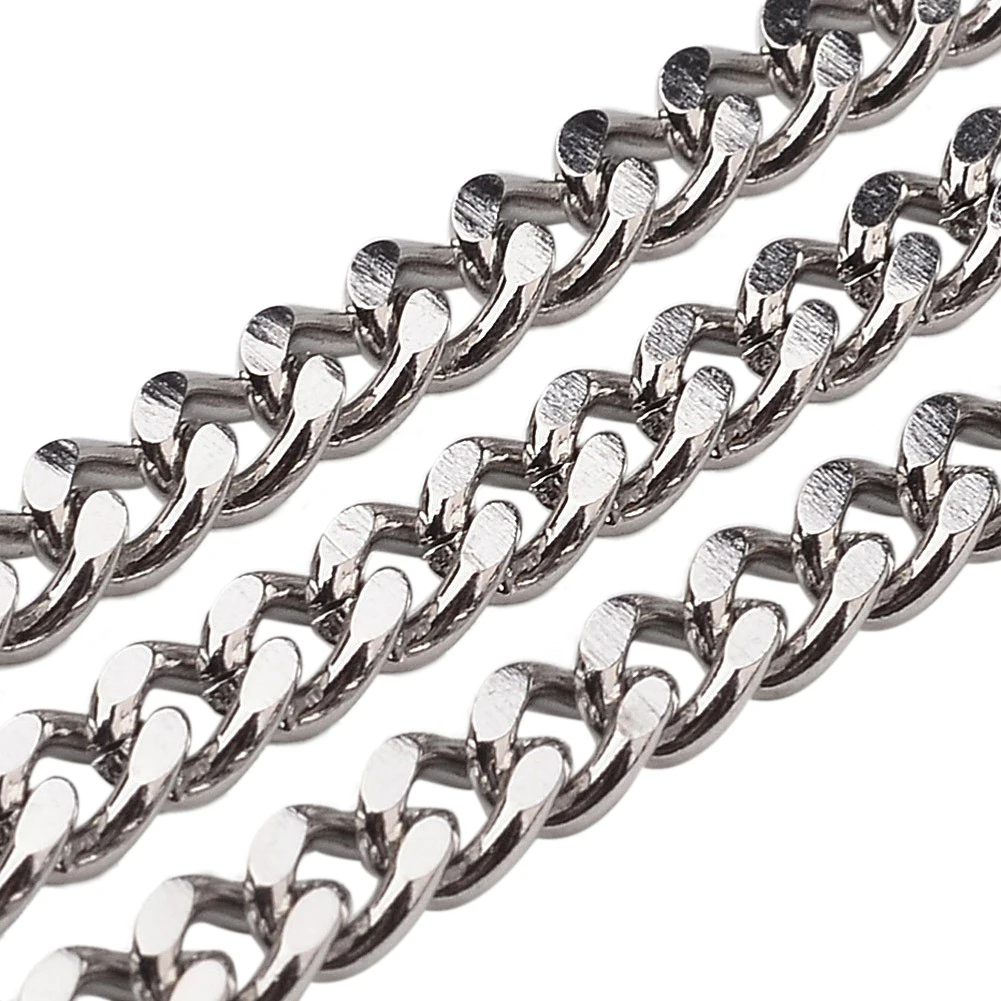10m/Lot 7x5x1.2mm Stainless Steel Faceted Twist Chains for Jewelry Making Bracelet Necklace Accessories Findings
10m/Lot 7x5x1.2mm Stainless Steel Faceted Twist Chains for Jewelry Making Bracelet Necklace Accessories Findings