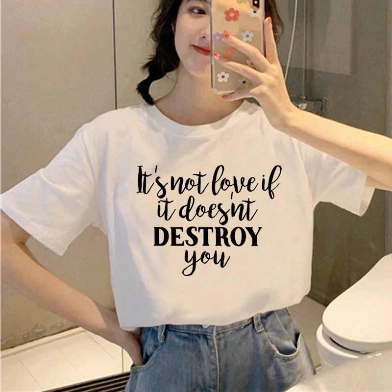 Lettered print T-shirt Lady You're My Person Letter Harajuku Ullzang Top T-shirt Korean Female T-shirt
Lettered print T-shirt Lady You're My Person Letter Harajuku Ullzang Top T-shirt Korean Female T-shirt