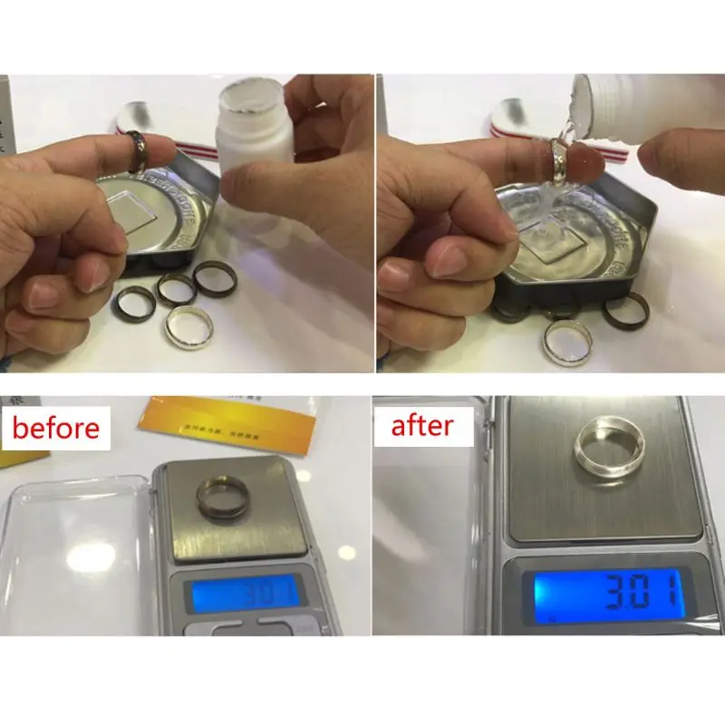 New Gentle Jewelry Cleaner Solution Gold Silver Color Fine & Fashion Jewelry Cleaning 
New Gentle Jewelry Cleaner Solution Gold Silver Color Fine & Fashion Jewelry Cleaning