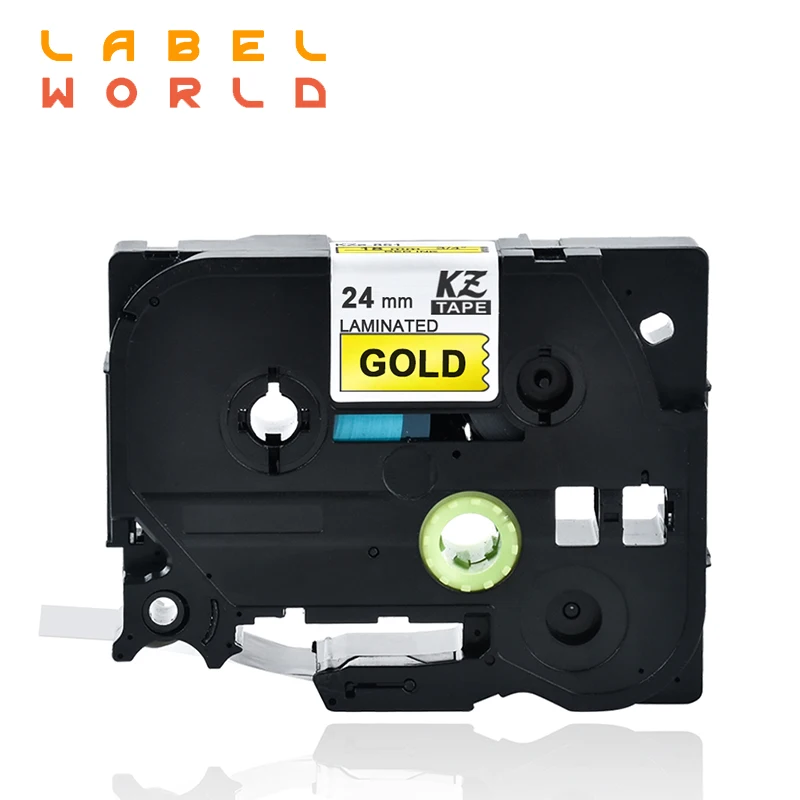 Label World 24mm TZe black on gold tze-851 label tape Compatible for brother P-TOUCH label printer ribbon 5 PACK
Label World 24mm TZe black on gold tze-851 label tape Compatible for brother P-TOUCH label printer ribbon 5 PACK
