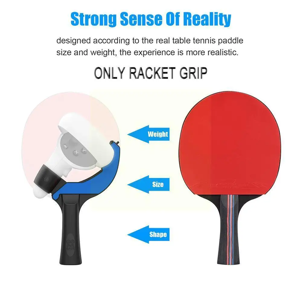 Grip Handle for Oculus Quest 2 Table Tennis Paddle Controllers Playing Eleven Table Tennis VR Game K1X0
Grip Handle for Oculus Quest 2 Table Tennis Paddle Controllers Playing Eleven Table Tennis VR Game K1X0
