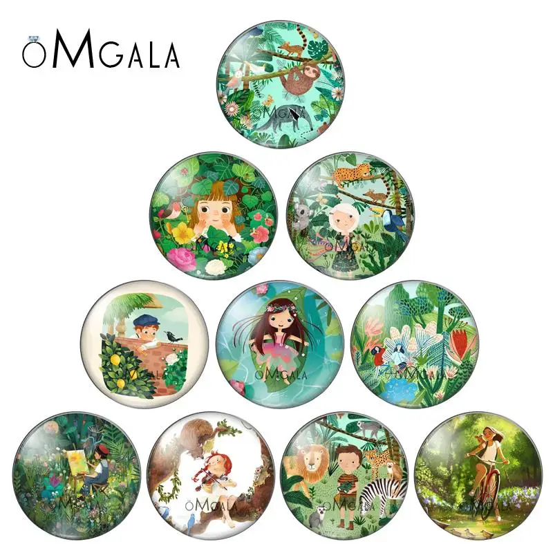 Cartoon animals character green plant Pattern 10pc 12mm/18mm/20mm/25mm Round photo glass cabochon demo flat back Making findings
Cartoon animals character green plant Pattern 10pc 12mm/18mm/20mm/25mm Round photo glass cabochon demo flat back Making findings