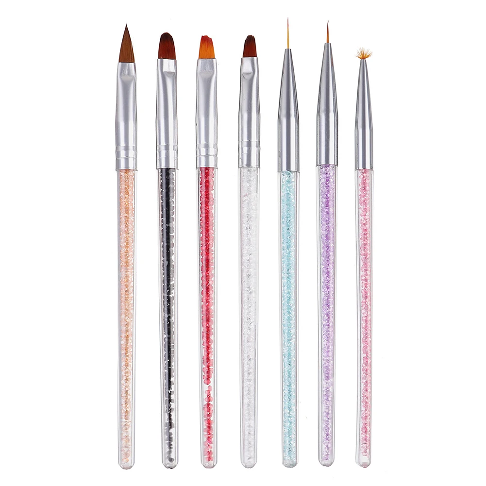 7pcs/Set Nail Acrylic Brush DIY Painting Lines Flower Drawing Shaping Flat Fan Angle Pen Manicure Tool
7pcs/Set Nail Acrylic Brush DIY Painting Lines Flower Drawing Shaping Flat Fan Angle Pen Manicure Tool