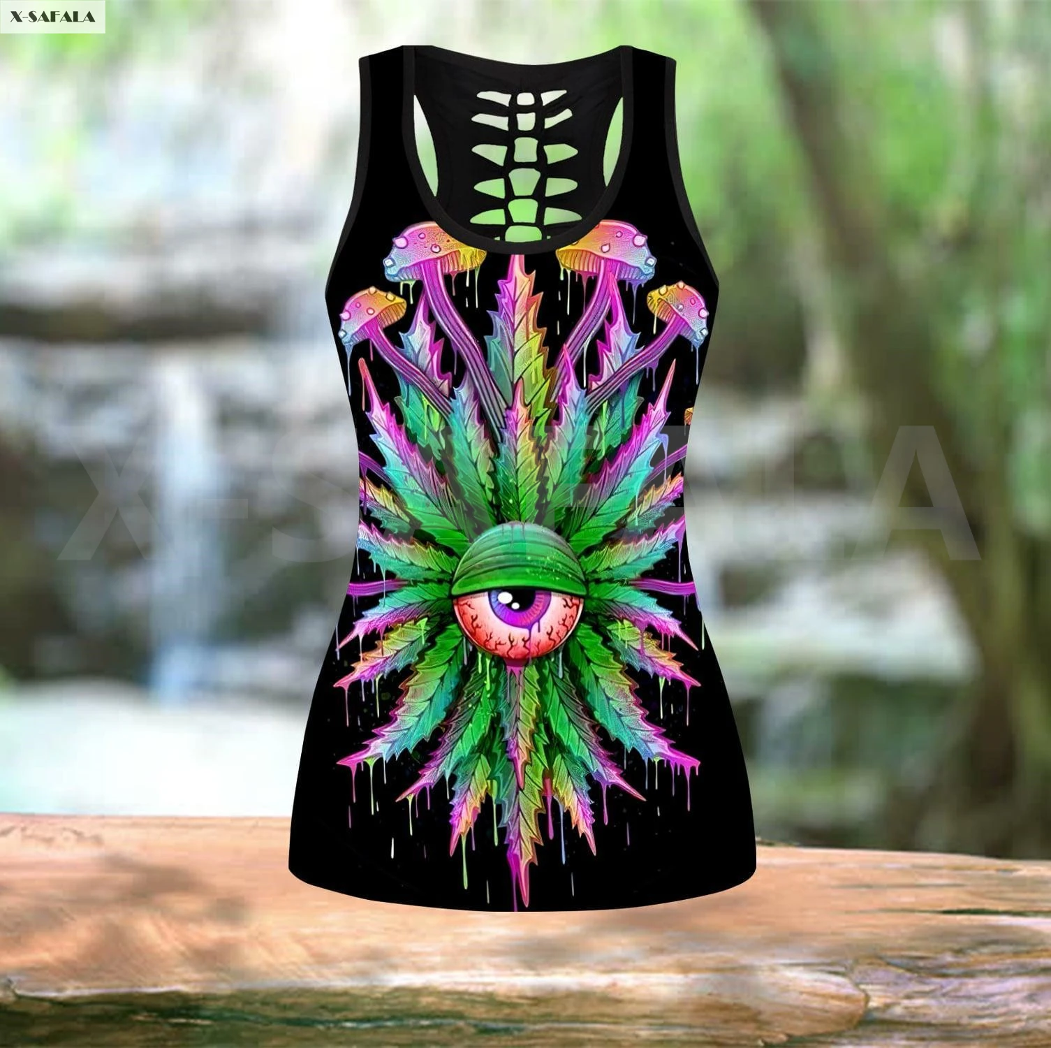 Hippie Signal Eye Flower Two Piece Yoga Set Women 3D Print Vest Hollow Out Tank Top High Waist Legging Summer Casual Sport
Hippie Signal Eye Flower Two Piece Yoga Set Women 3D Print Vest Hollow Out Tank Top High Waist Legging Summer Casual Sport
