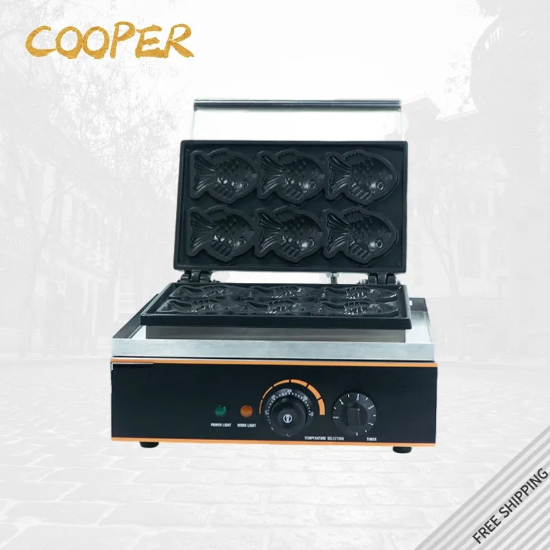 Electric Taiyaki Fish Waffle Maker Japanese Fish-Shaped Waffle Pan Maker Baking Equipment 220V 110V Taiyaki Waffle Iron Machine
Electric Taiyaki Fish Waffle Maker Japanese Fish-Shaped Waffle Pan Maker Baking Equipment 220V 110V Taiyaki Waffle Iron Machine