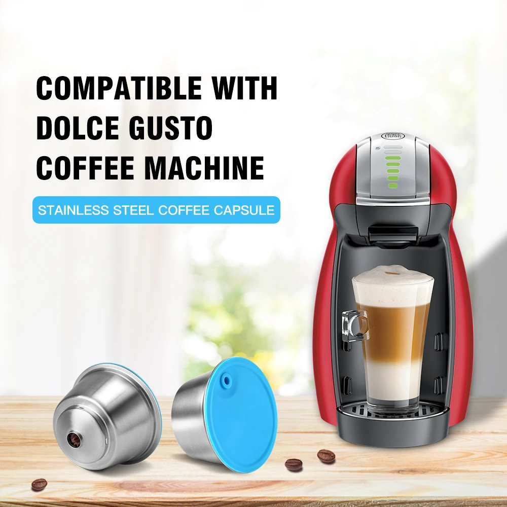 

2022 многоразовые кофейные капсулы для Dolce Gusto многоразового пользования, чашка из нержавеющей стали с фильтром для Nescafe кофе-машина Crema Maker
