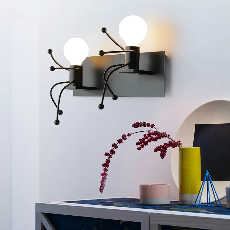 Декоративный настенный светильник в скандинавском стиле для гостиной, творческий дизайн, Простые индивидуальные прикроватные светильники... 
Декоративный настенный светильник в скандинавском стиле для гостиной, творческий дизайн, Простые индивидуальные прикроватные светильники...