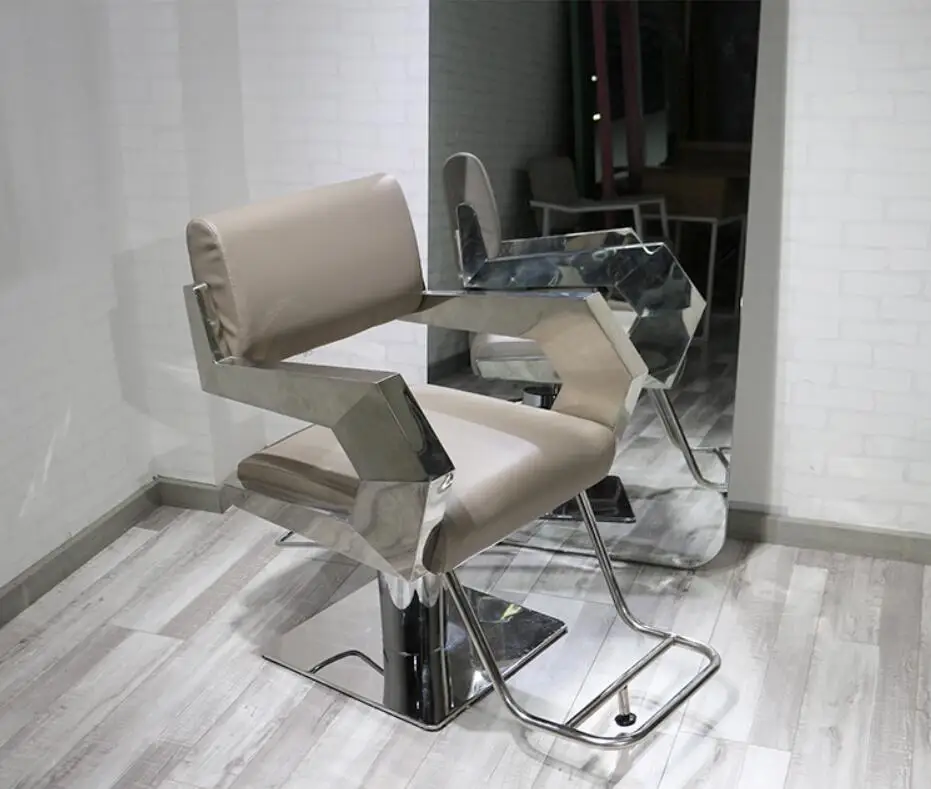 

Barber shop high-end modern hairdressing chair hair salon special simple hot dyeing lift chair factory direct sales