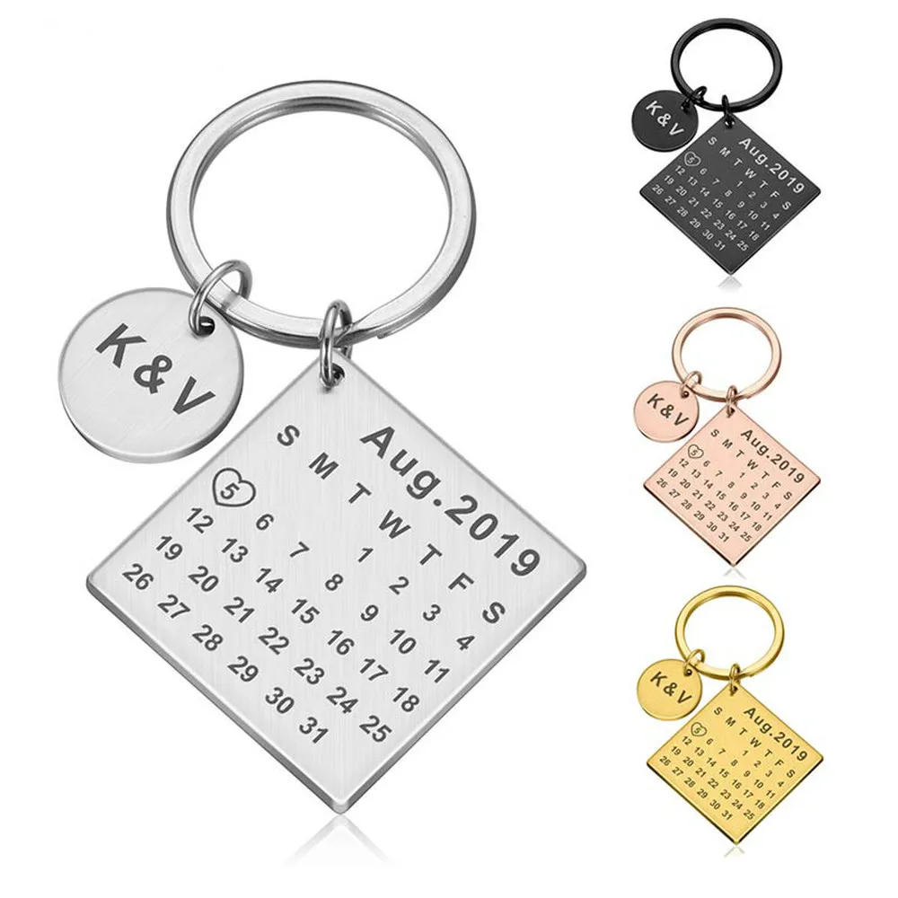 Personalized Calendar Keychain Custom Stainless Steel Keyring Anniversary Wedding Valentine Gift for Women Men Boyfriend Husband
Personalized Calendar Keychain Custom Stainless Steel Keyring Anniversary Wedding Valentine Gift for Women Men Boyfriend Husband