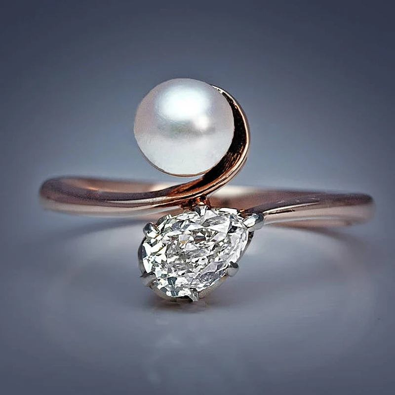 Huitan Elegant Pearl Pear Shape CZ New Design Women Finger Ring Bridal Wedding Engagement Party Ring Romantic Fashion Jewelry
Huitan Elegant Pearl Pear Shape CZ New Design Women Finger Ring Bridal Wedding Engagement Party Ring Romantic Fashion Jewelry