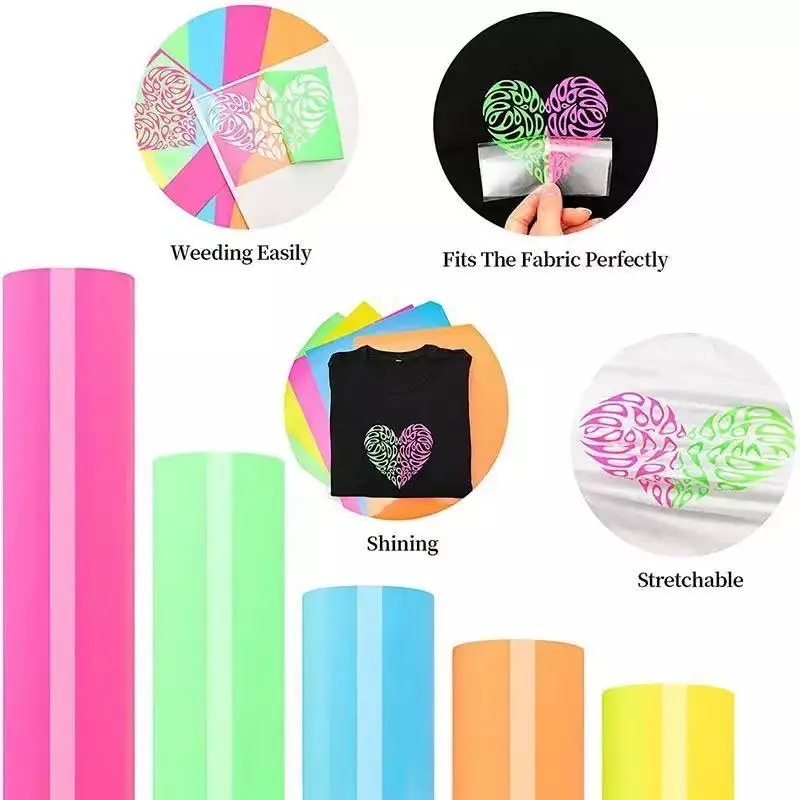 2 Rolls 12"x20"/30.5cmx50cm Luminous Heat Transfer Vinyl Glow in Dark noctilucent Heat Press Machine Tshirt Iron On HTV
2 Rolls 12"x20"/30.5cmx50cm Luminous Heat Transfer Vinyl Glow in Dark noctilucent Heat Press Machine Tshirt Iron On HTV