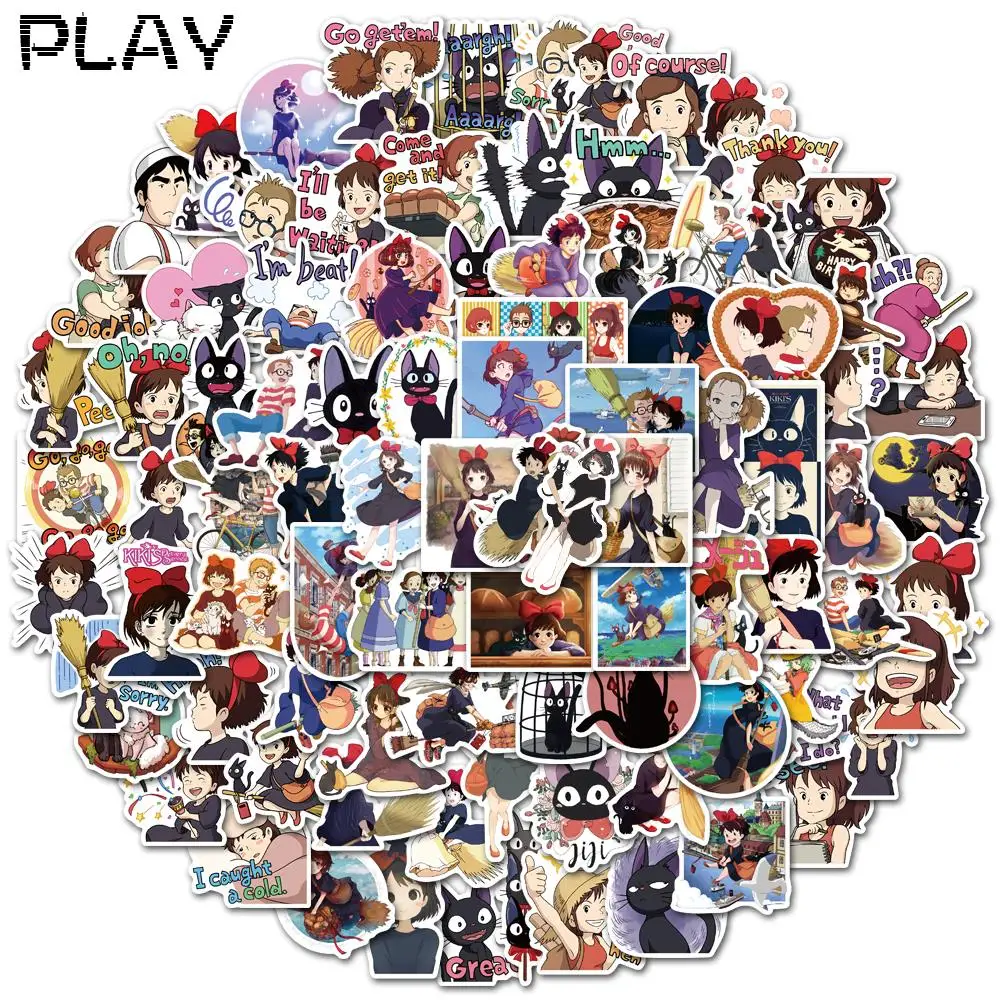 100PCS Cartoon anime kikis delivery service Stickers Waterproof Decal For Bike Motorcycle Phone Laptop Luggage DIY Toy Sticker
100PCS Cartoon anime kikis delivery service Stickers Waterproof Decal For Bike Motorcycle Phone Laptop Luggage DIY Toy Sticker