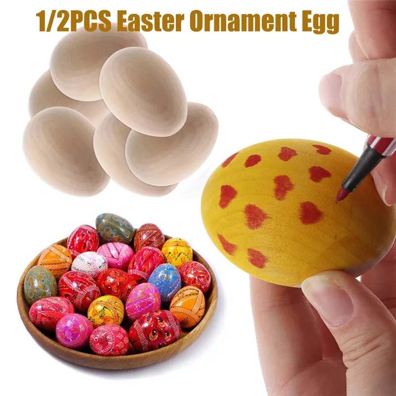 1PC Easter Wooden Simulation Eggs DIY Graffiti Painting Easter Decoration Pullet Party Favor Kids Learning Education Tools
1PC Easter Wooden Simulation Eggs DIY Graffiti Painting Easter Decoration Pullet Party Favor Kids Learning Education Tools