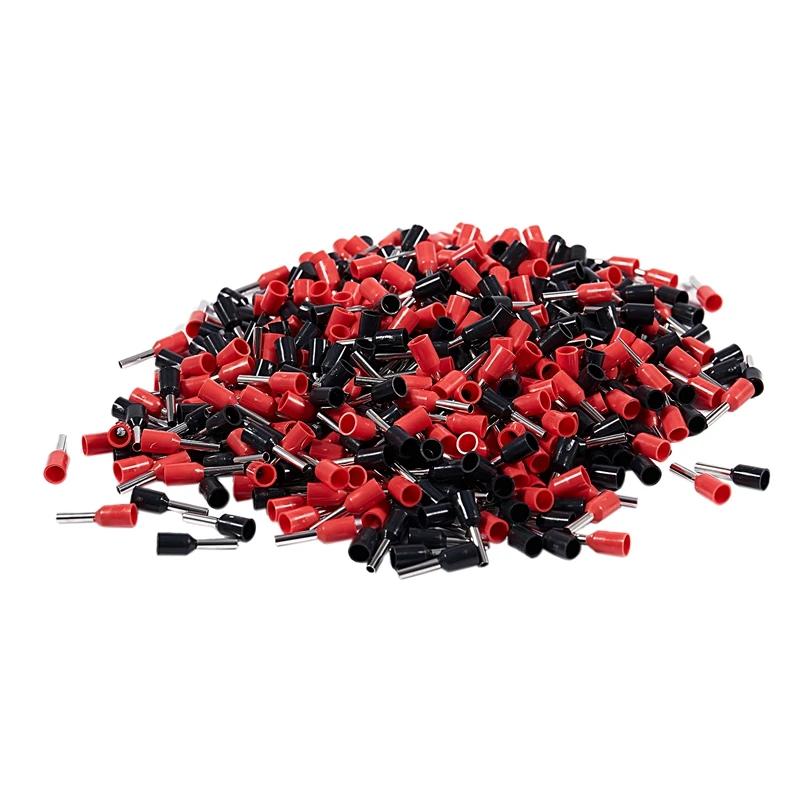 16AWG Wire E1508 Pre Insulate Ferrules Terminals Red Black For 500Pcs
16AWG Wire E1508 Pre Insulate Ferrules Terminals Red Black For 500Pcs