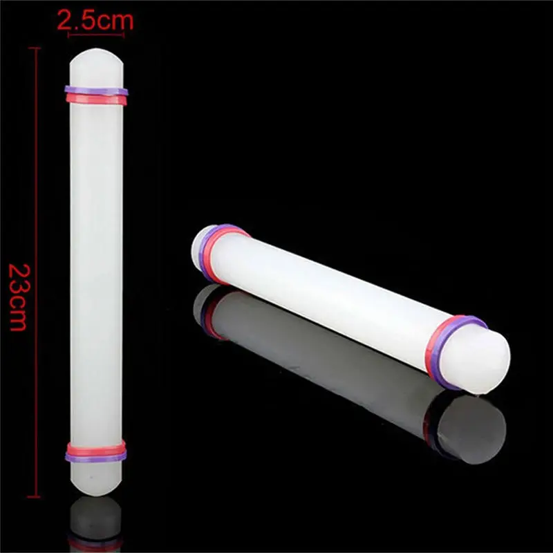Bakeware White Plastic rolling pin Non-stick Cake Dough Roller Decorating Cake Baking crafts cooking Tool 23cm
Bakeware White Plastic rolling pin Non-stick Cake Dough Roller Decorating Cake Baking crafts cooking Tool 23cm